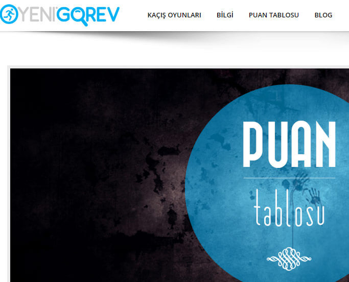 Yeni Görev - Kaçış Oyunları Puan Tablosu